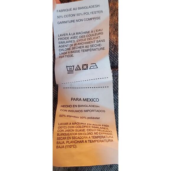 Perry Ellis Men's LG Polo Shirt Black/ White Dobby Pattern Metal Zip Pull - Picture 15 of 15